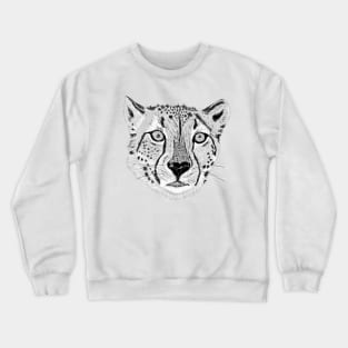 Hand drawn Cheetah Crewneck Sweatshirt